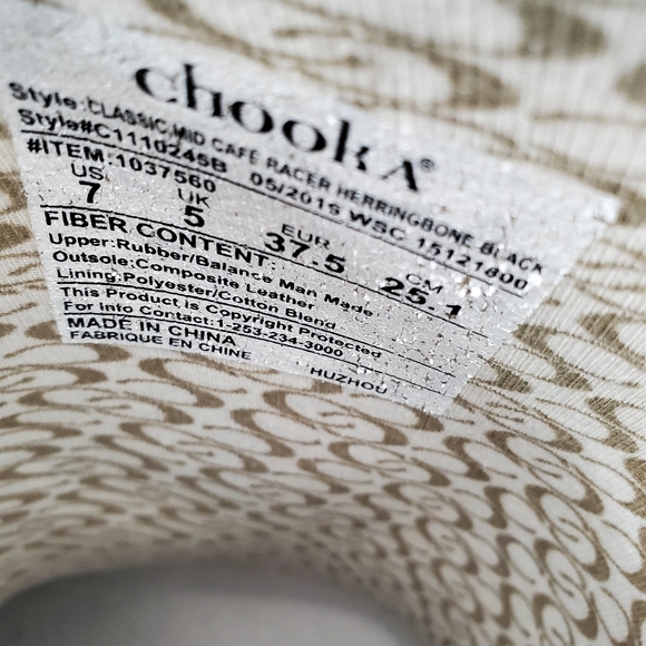 Chooka Mid Calf Racer Herringbone Waterproof Rain - Picture 12 of 14